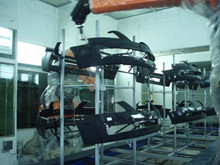 汽車牌照架機(jī)器人涂裝生產(chǎn)線