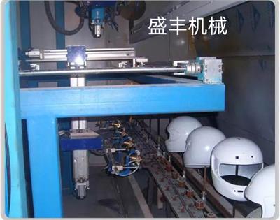 機器人頭盔噴漆線流程